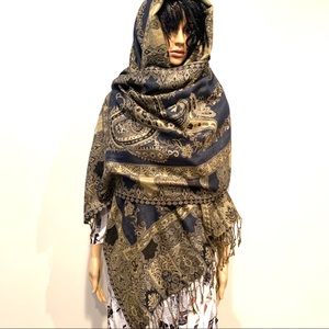 New soft warm shawl scarf hijab paisley print
